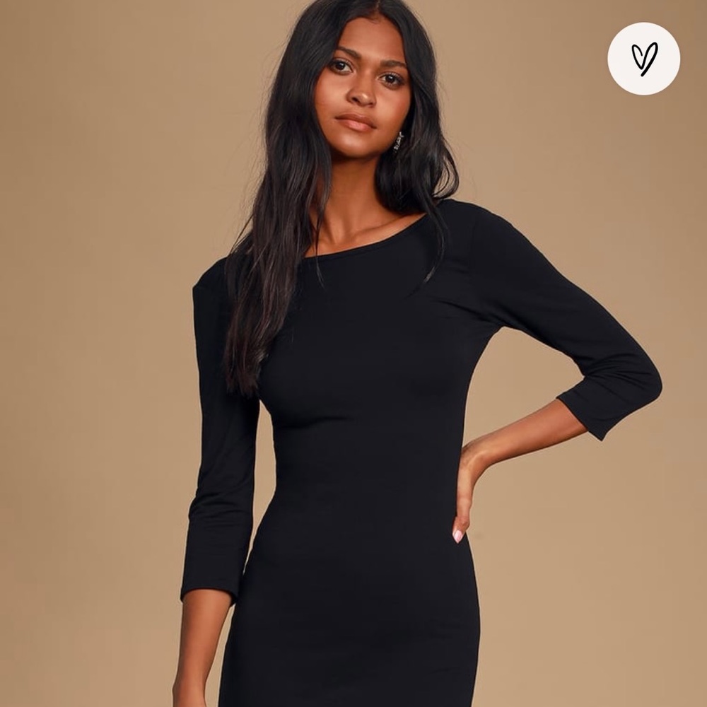 Black S lulus True to me midi dress